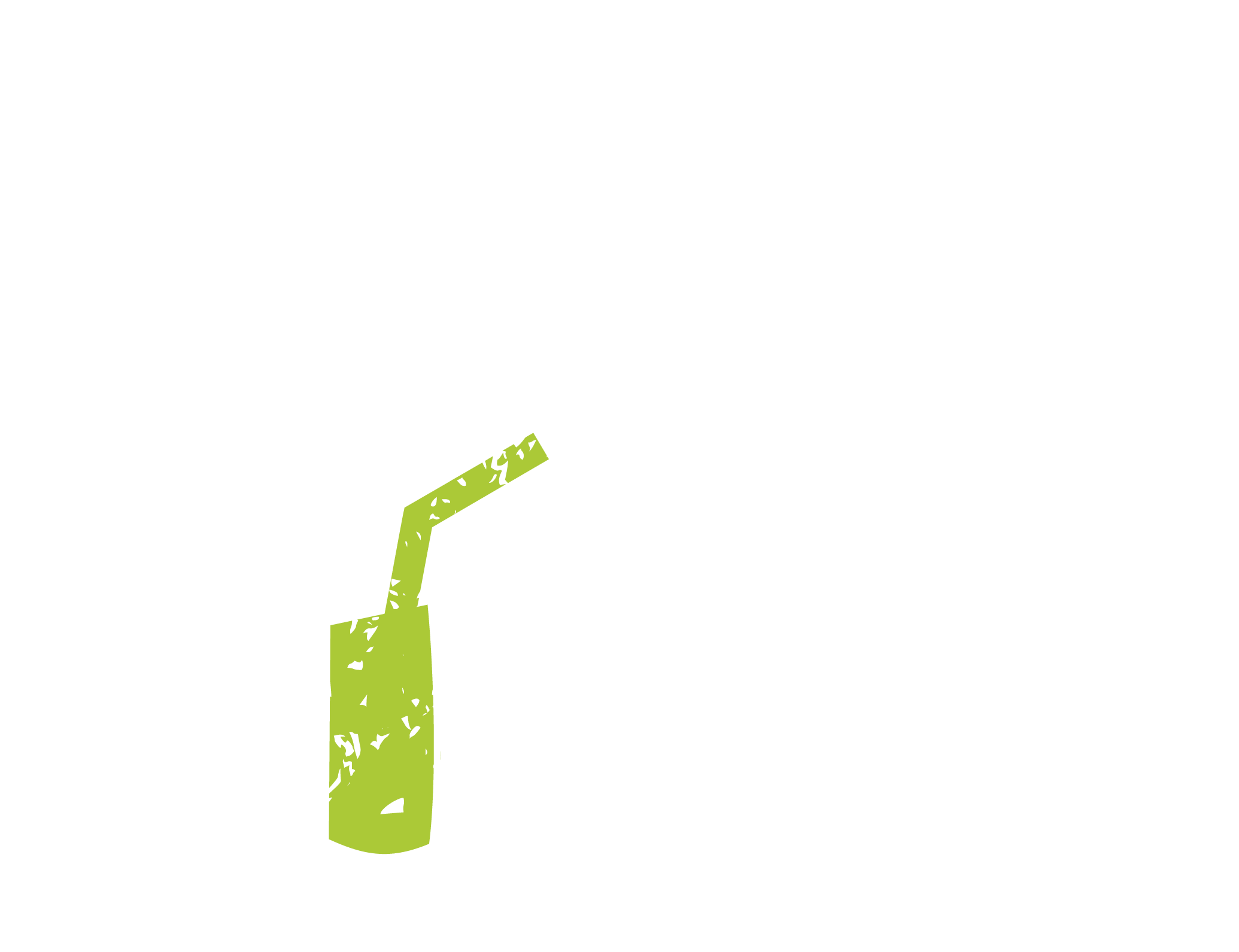 Clean Juice transparent logo, white .png